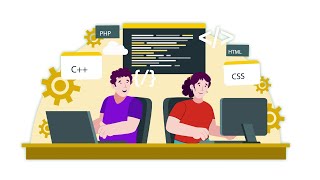 Coding Programmer Animation Scene | Motion Graphics | TagHub