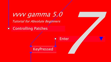 vvvv gamma - Tutorial for Absolute Beginners of VL: 7. Controlling Patches