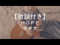 【歌詞付き】HOPE/平井大