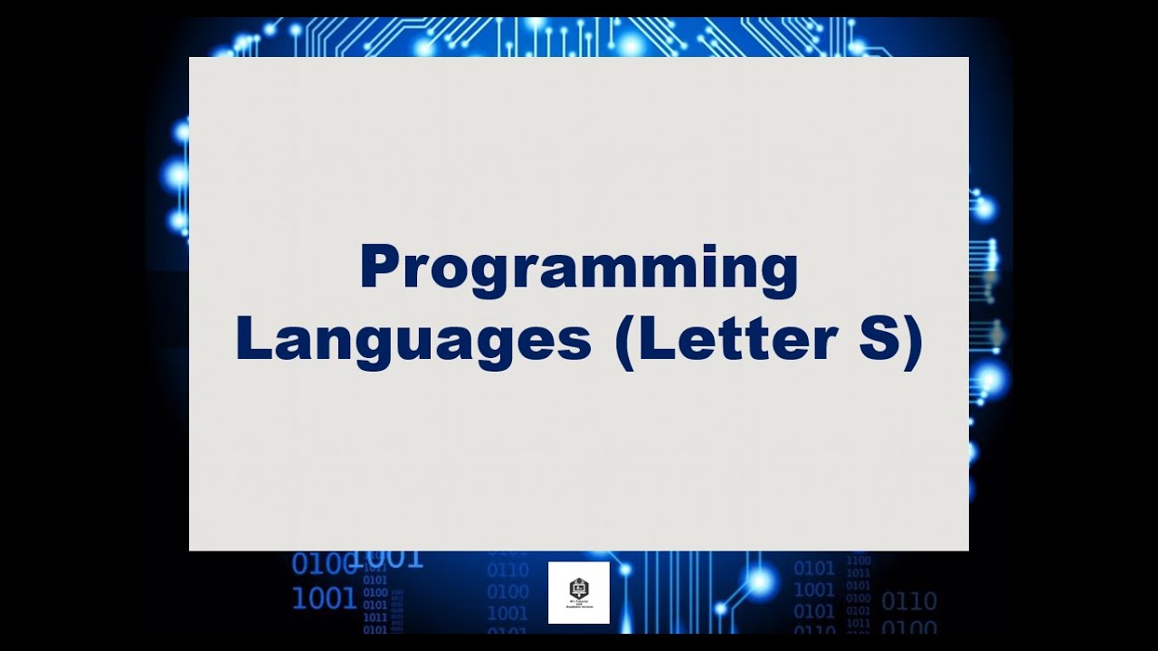 Programming Languages (Letter S) - YouTube