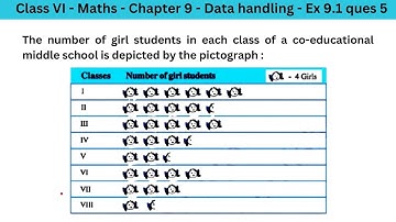 "Class 6 Maths Chapter 9 | Data Handling Exercise 9.1 Q5 | Easy Explanation & Solution"