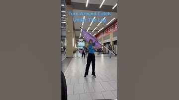 Turn Around Catch Under the Leg #colorguard