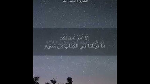 ادريس ابكر خشوع وتدبر اجمل التلاوات