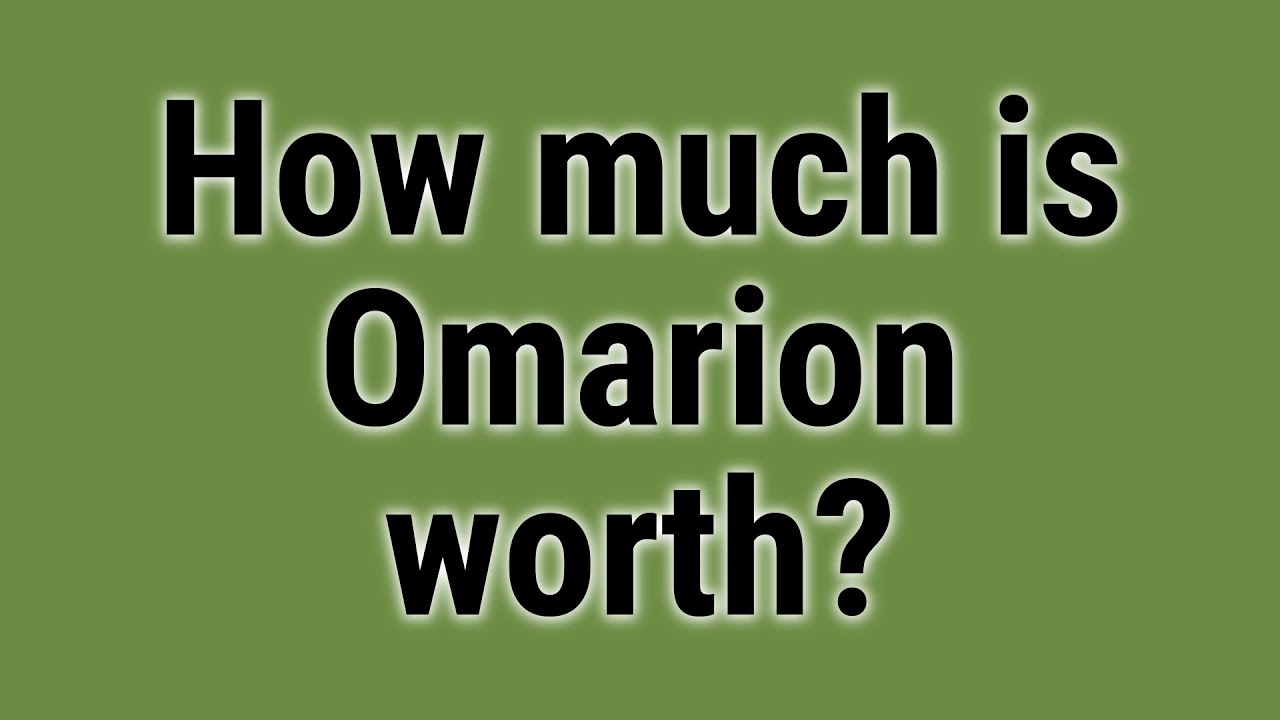 How much is Omarion worth? YouTube