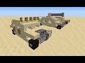 How to make a Minecraft Humvee hmmwv army vehicle