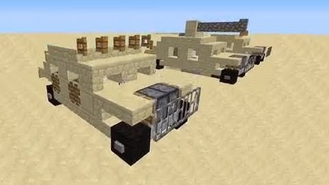 How to make a Minecraft Humvee hmmwv army vehicle