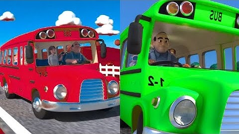 [ 4 MINUTE LOOP ] 🚍 Wheels on the Bus Sound Variations Remix 🎶 || Several Version | Giggle Rhymes