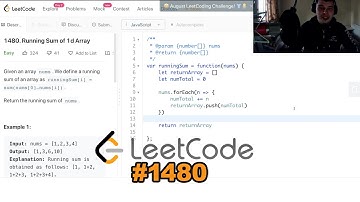 LeetCode #1480 | LeetCode Running Sum of 1D Array (JavaScript/Nodejs)