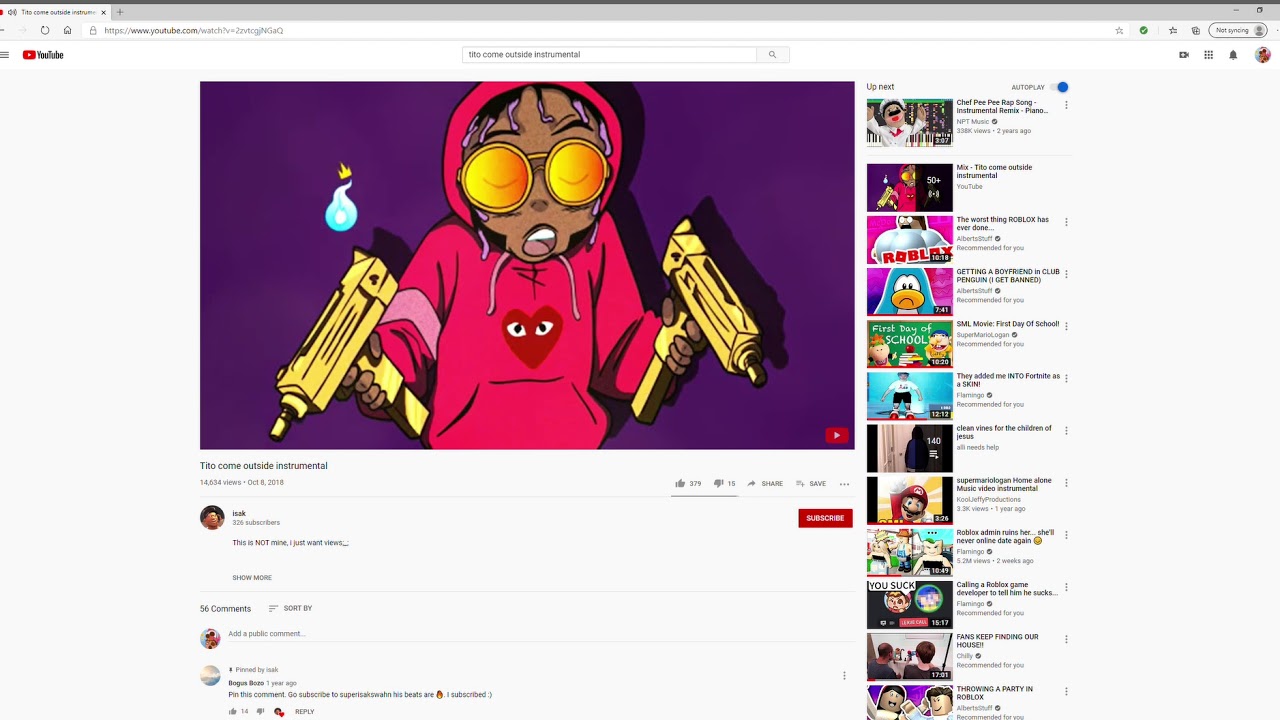 Tito come outside instrumental v 2