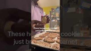 “These homemade cookies just broke the internet #bakingcookies