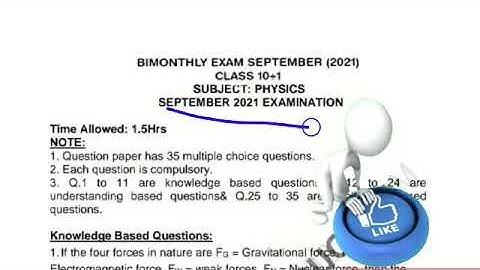 11TH CLASS PHYSICS REAL PAPER 20 SEP BE-MONTHLY EXAM WITH SOLUTION #PSEB