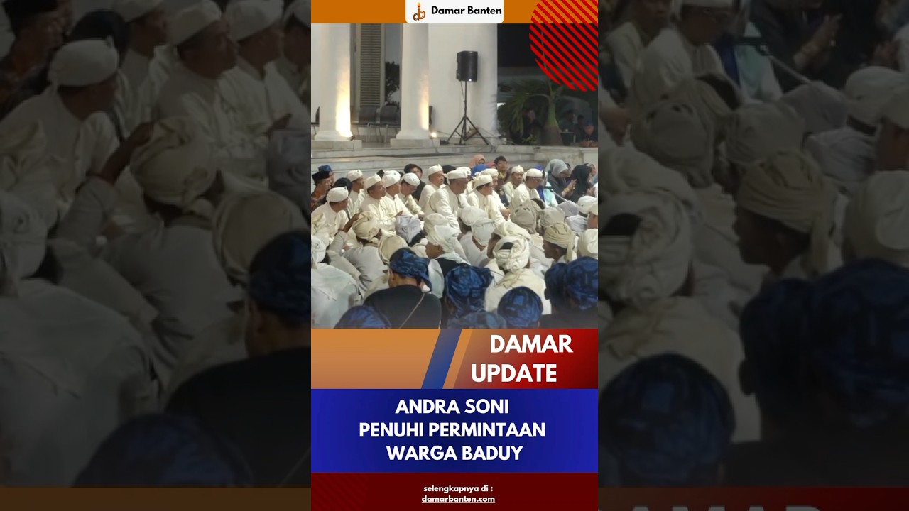 Gubernur Banten Andra Soni Ritual Seserahan Seba Baduy 2025 #beritahari #beritaterkini #sebabaduy