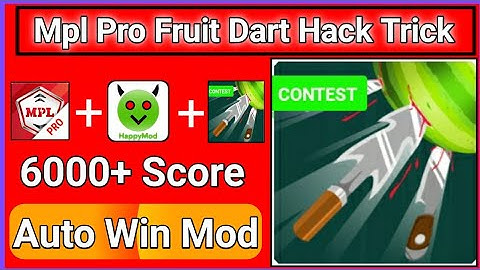 Mpl Pro Hack Trick || Mpl Pro Fruit Dart Game Hack trick || Mpl Pro Hack Mod ||