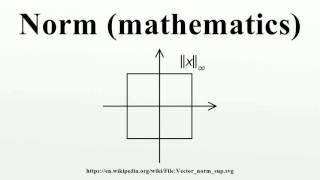 Norm (mathematics)