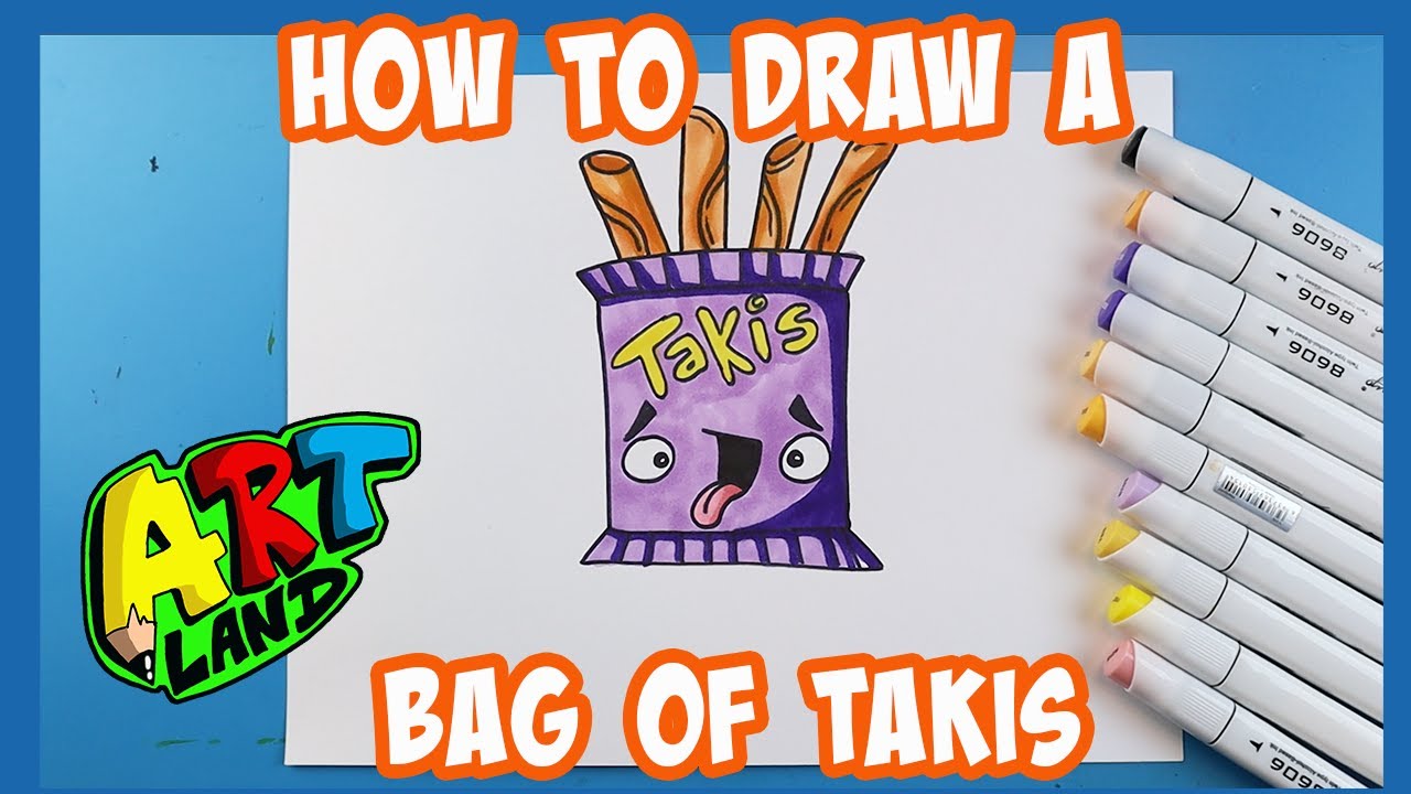 How To Draw A Bag Of Takis!!!