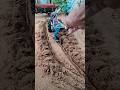 Mini RC Tractor Plowing Soil | Satisfying Farming Video #shorts #youtubeshorts