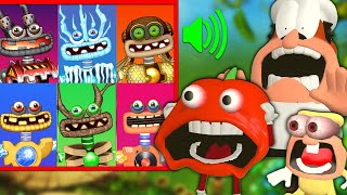All Wubbox My Singing Monsters Pizza Tower Screaming Meme React Part 10