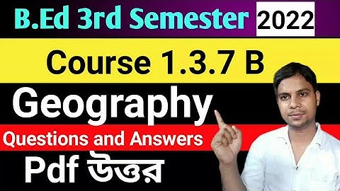 wbuttepa b.ed 3rd semester question pdf 2022 @AZ_EDUCATIONWB