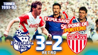 LARIOS expulsado POBLETE de portero 😨 Puebla 3-2 Necaxa 🥊 Semifinal Ida 🍺 Temporada 1991 92