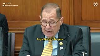 Ranking Member Nadler delivers his opening statement during today's immigration subcommittee hearing