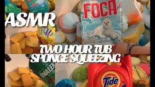 🛁✨ ASMR TWO HOUR SLEEP AID BATHTUB SPONGE SQUEEZING WITH WHOLE JUG CLEANERS (Stress Relief) ✨🛁