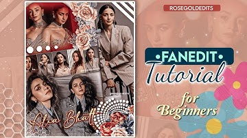 PicsArt editing tutorial for Beginners || Fanpage editing tutorial || Rose Gold Edits