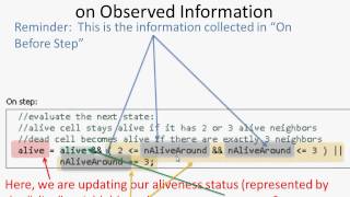 Agent Spatial Embedding Nugget 15A few tailing notes   Game of Life has no stochastics, setting neig