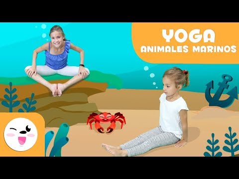 YOGA para niños - Las posturas de los animales del mar - Tutorial para practicar yoga
