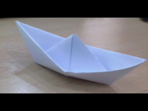 Cara membuat origami kapal laut - YouTube