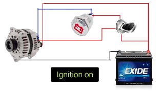 How to Wiring Car Alternator | Car Alternator Wiring Diagram | 2 Pin Alternator Wiring Diagram