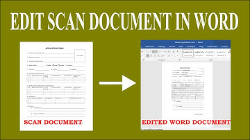 How to Edit Scan Document in Microsoft Word