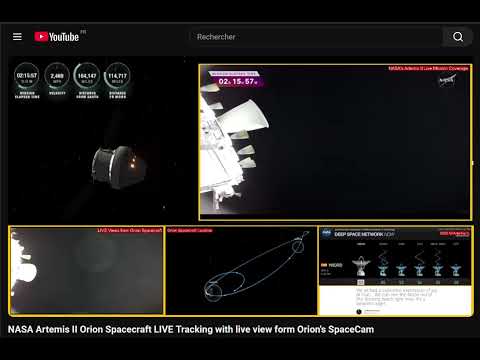 2026-04-04 16351- NASA Artemis II Orion Spacecraft Tracking with live view from Orion @moterworld