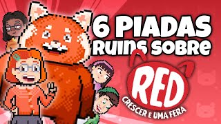 RED: CRESCER É UMA FERA | 6 piadas ruins (animação)