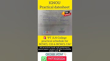 How to Make IGNOU BCHCL 136 BCHCL 132 Practical File (2025) Chemistry File for BSCG2nd Year Students