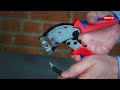 Vidéo: KNIPEX Twistor®16 97 53 18 — Pince à sertir auto-ajustable à tête rotative 0,14-16 mm²