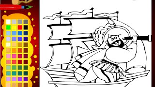 Pirate Coloring Pages For Kids - Pirate Coloring Pages