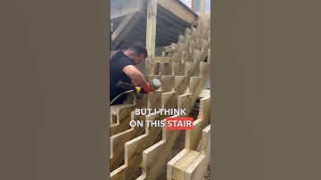 Stair Stringer Building | Deck Construction #construction #carpenter #deck #stairs