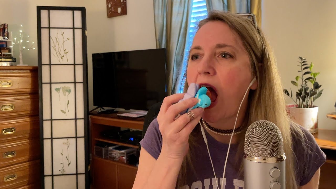 ASMR Eating Dr. Pepper Peeps (& Robin Eggs) | Whispered Chit Chat