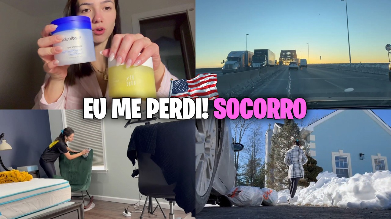 ME PERDI NOS EUA! 🇺🇸 Fiquei sem GPS voltando da faxina e entrei em ...
