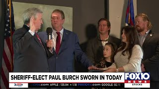 Sheriff-Elect Paul Burch sworn in today