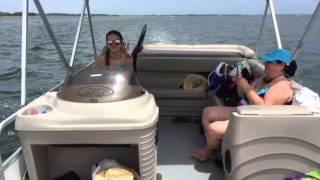 On a pontoon in the ocean! Day 6 in Florida