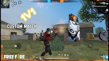 1v1 Custom With Friend || Free Fire || Part 1 😈 | One Tap Headshot Challenge!