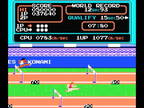 Нереальные спортивные рекорды в Track & Field. TAS speedrun. Dendy emulator.