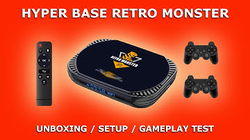 HYPER BASE RETRO MONSTER Gaming Console | Unboxing / Setup / Gameplay Test
