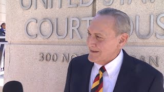 Attorney of woman accused of kicking ICE officer speaks after first federal court hearing