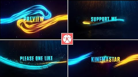 Best 🔥Intro video editing in kinemastar YouTube channel intro video editing title editing