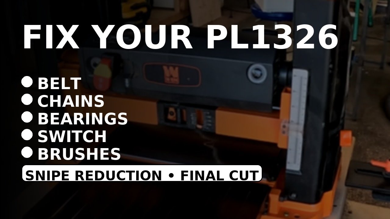 WEAVER「ネバーランド」自主製作盤 Wen PL1326 Spiral Planer Repair Guide: Switch, Brushes, Bearings