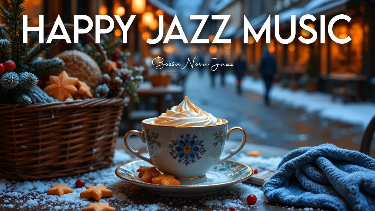 Happy Jazz Music 🎶 Cozy Coffee Jazz Music for Holiday Mood, Relaxing Work and Study Time