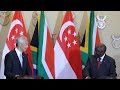 Joint Press Conference between PM Lee Hsien Loong and South African President Cyril Ramaphosa