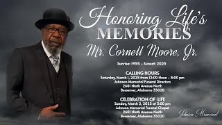 Famous Celebration of Life for Mr. Cornell Moore, Jr. Profile